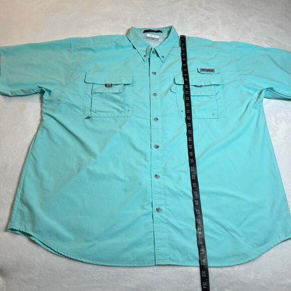 Columbia Men's PFG Button Down Shirt Size XXL Bahama Omni Shade Vented Fishing - Picture 8 of 10